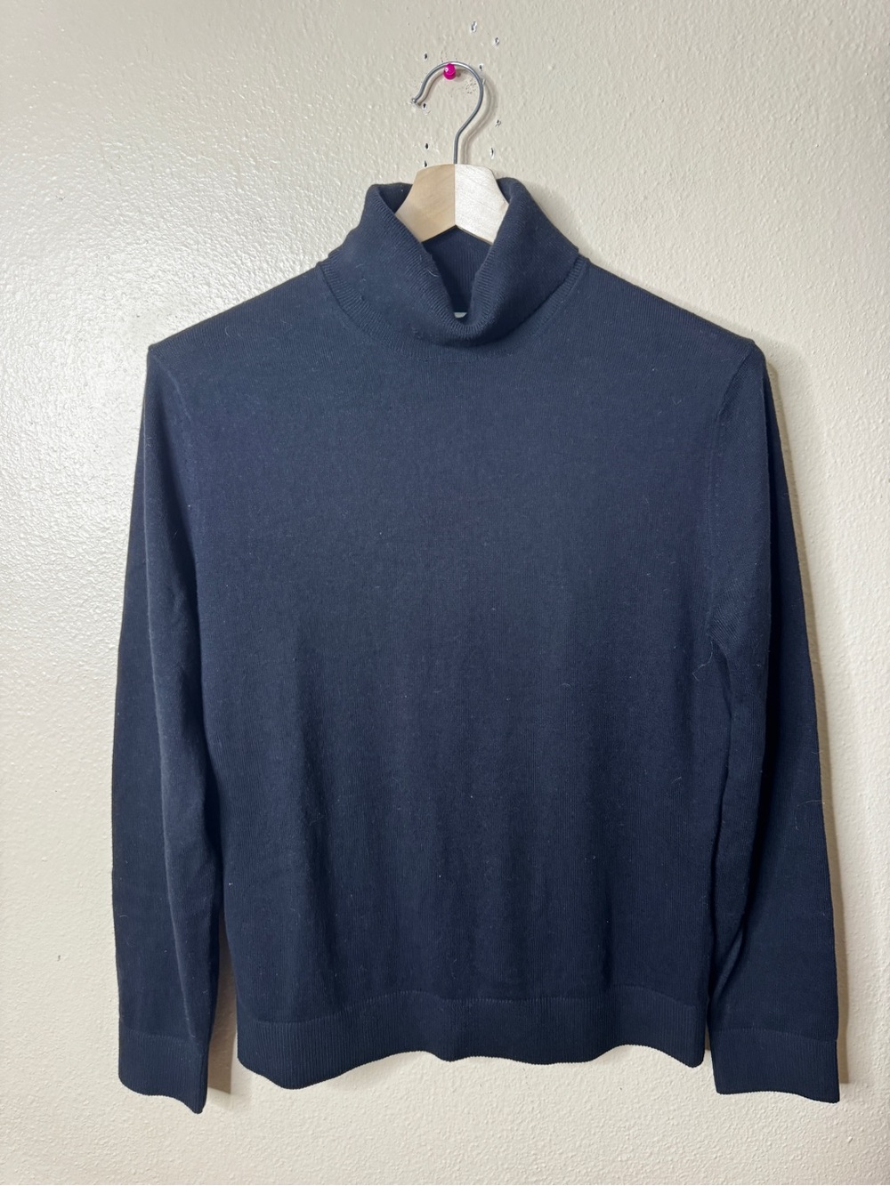 Abercrombie & Fitch Turtleneck Sweater Womens Small Black Wool Blend Classic